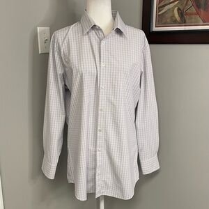 Mizzen &  Main Performance Mens button down shirt large trim golf office career